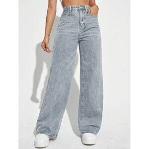 ICON Women's Straight Leg Denim Jeans Y2k